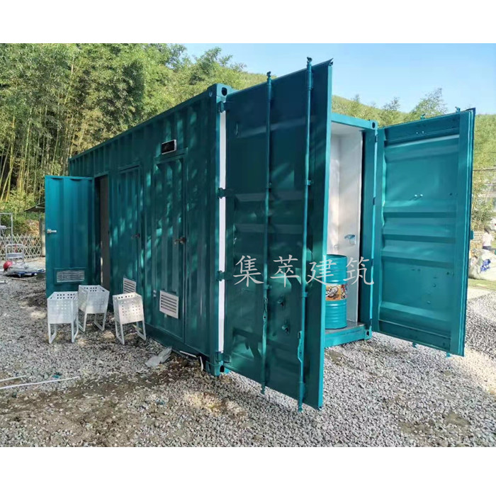 全新定制户外景区钢化玻璃可移动集装箱男女公厕公共卫生间